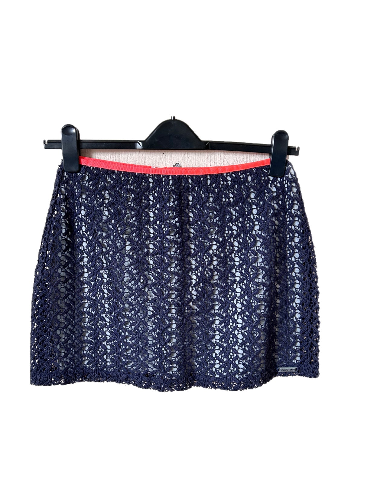 Superdry lace mini skirt