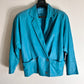 Turquoise leather jacket