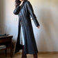 Vintage maxi leather coat