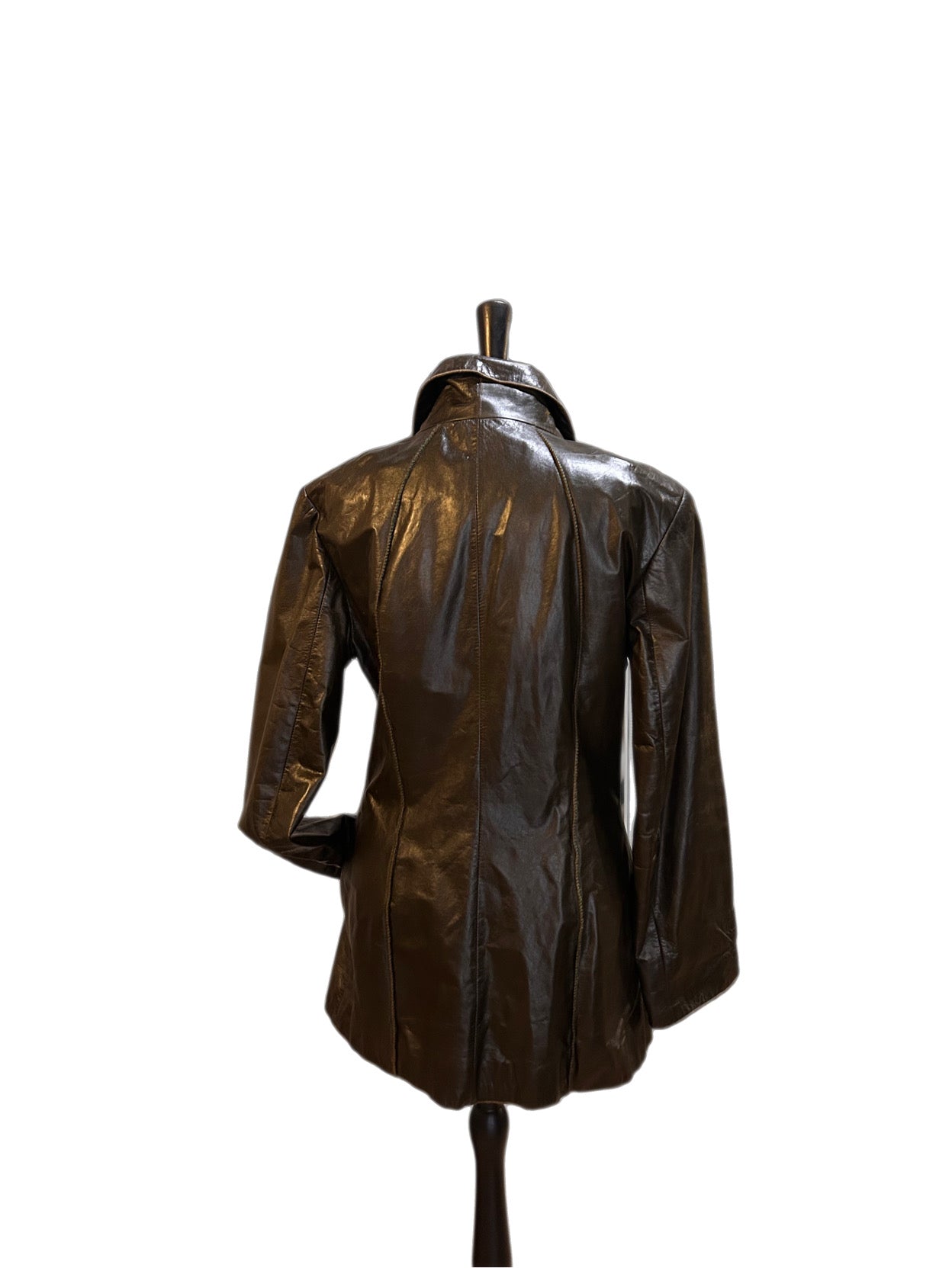 90s Gina Bacconi leather coat