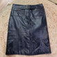Mat Sui leather skirt