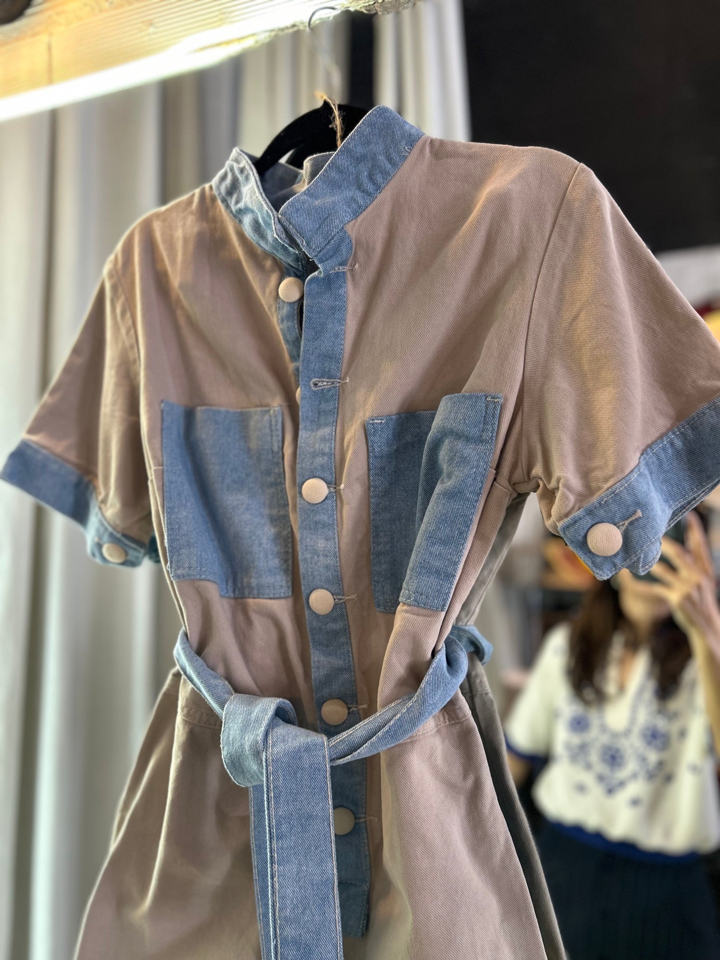 Denim playsuit (M/L)