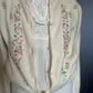 Embroidered wool cardigan