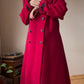 Cashmere wool blend maxi coat