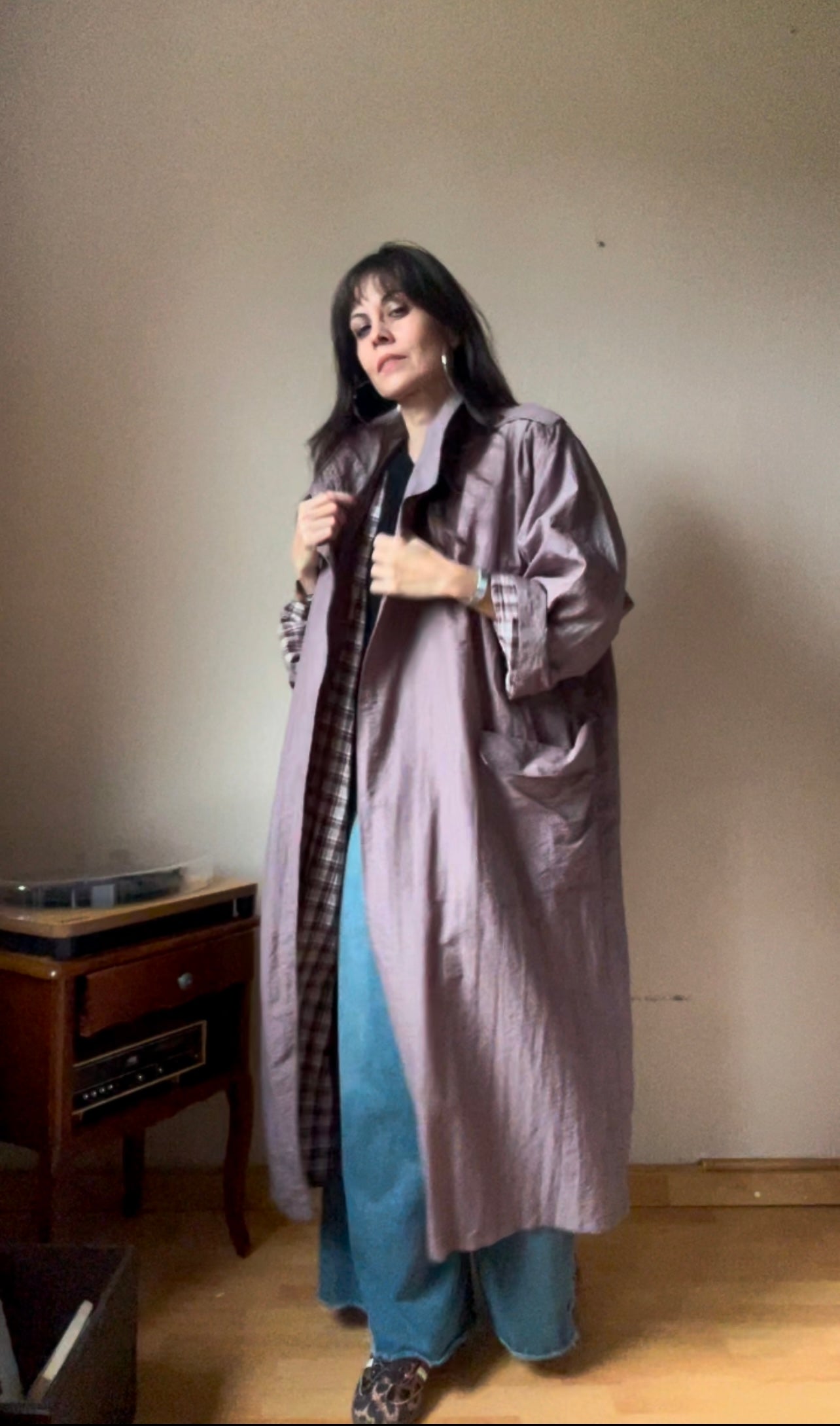 90s vintage oversized trench