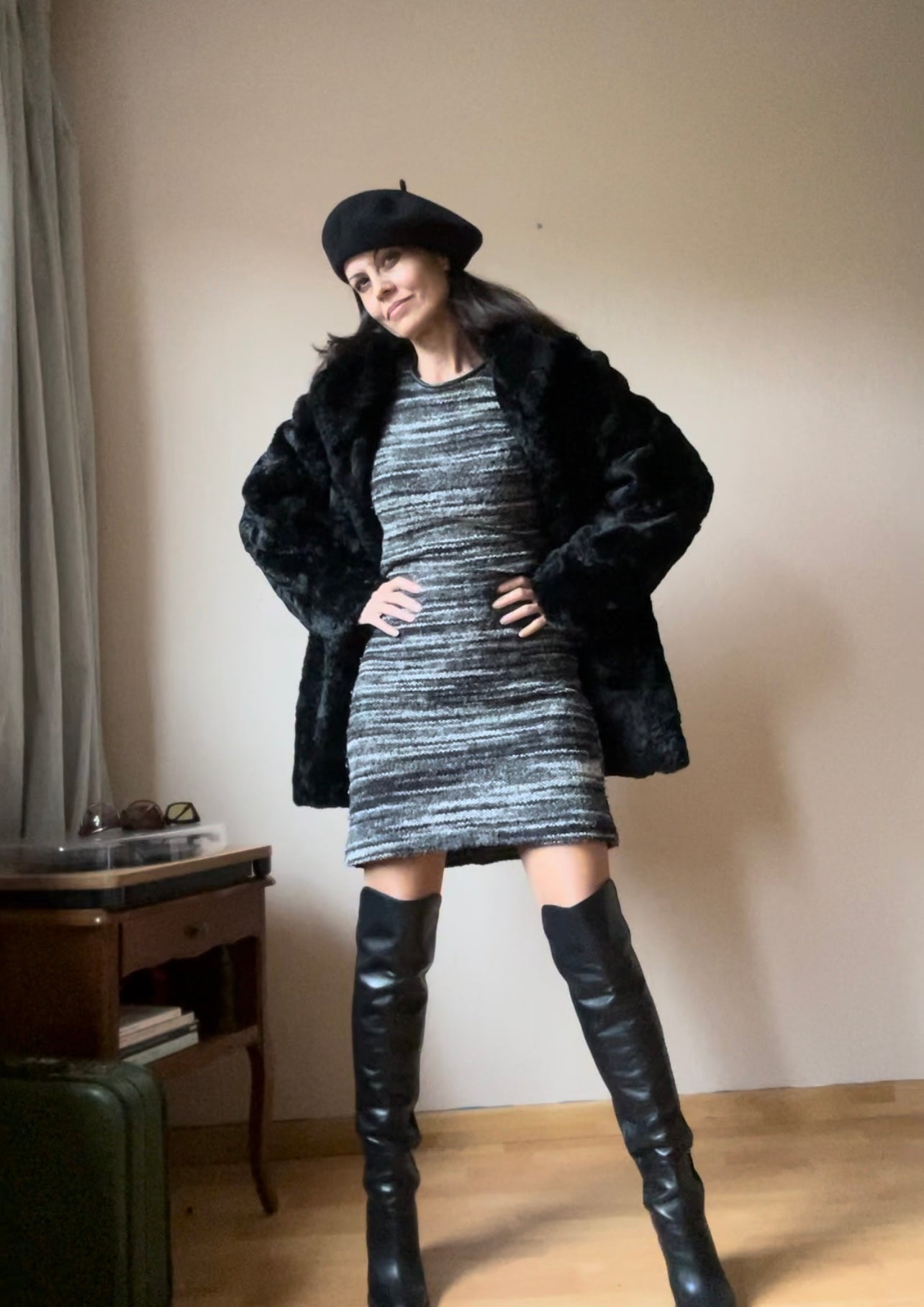 Vintage faux fur coat