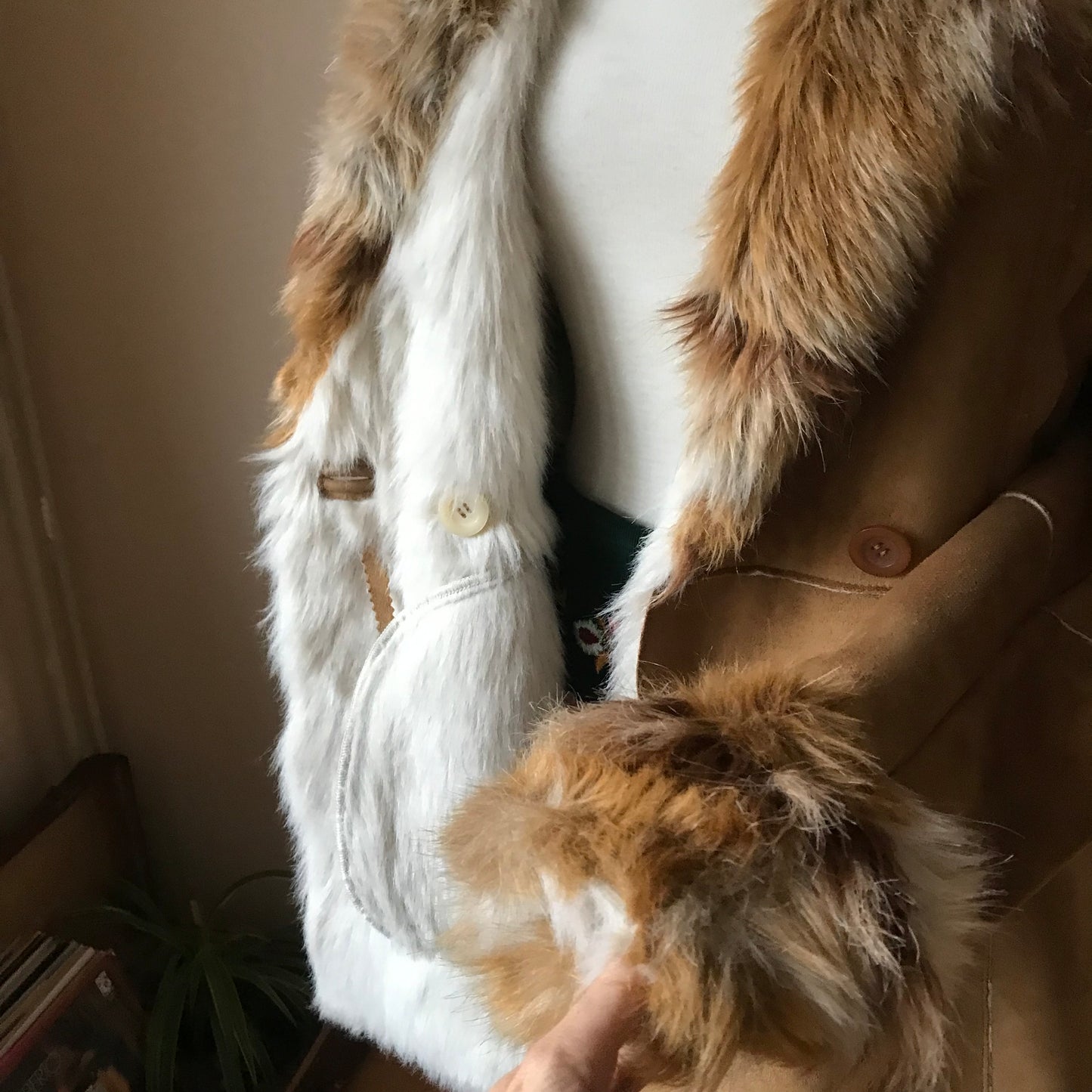 Balmain faux fur coat