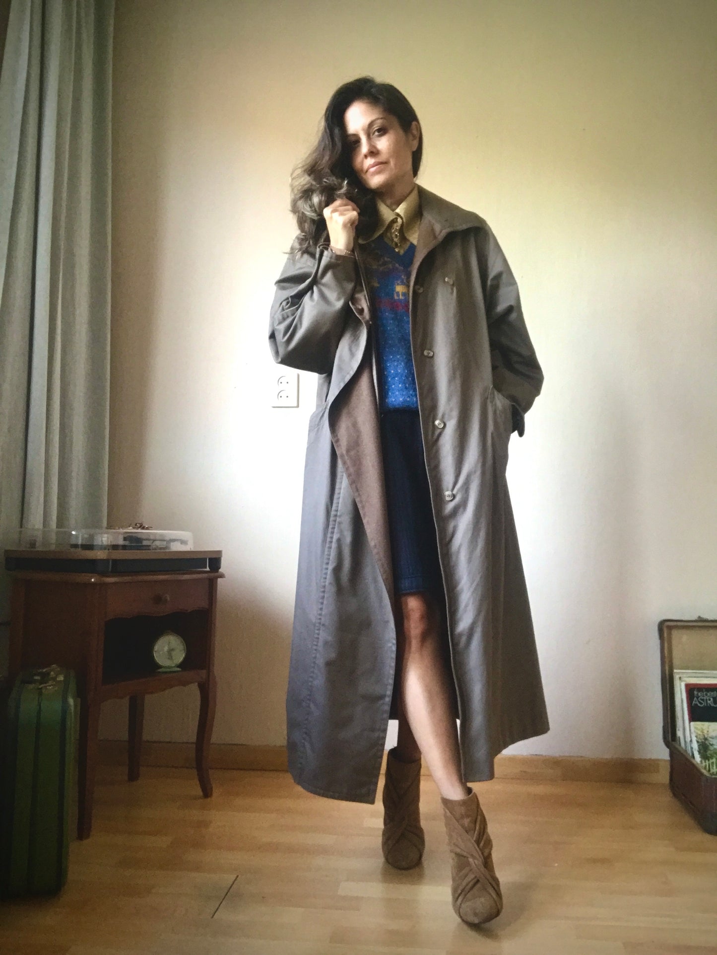 Vintage maxi trench 90s