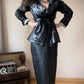 Vintage mini belted trench-coat