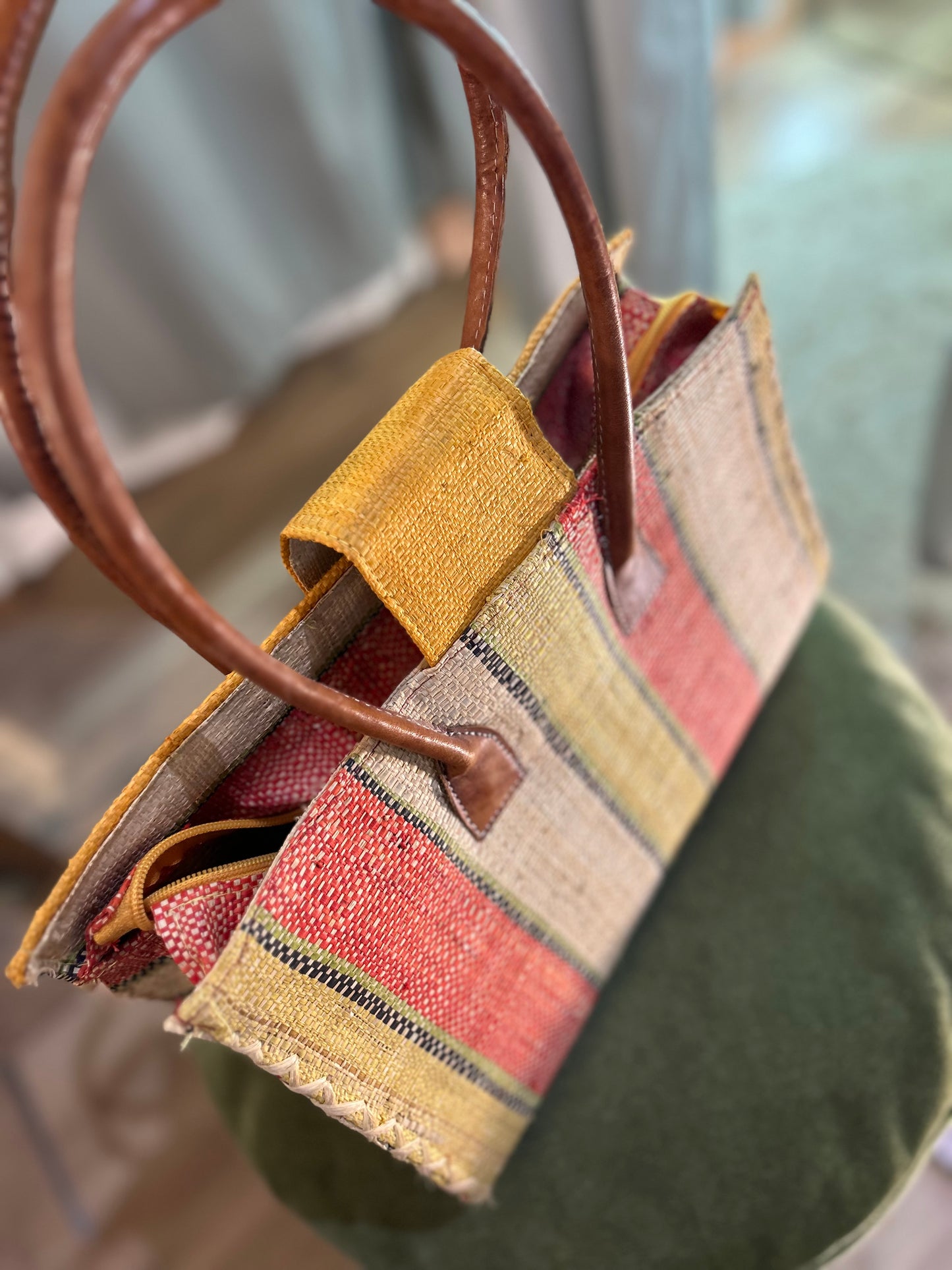 Vintage straw bag