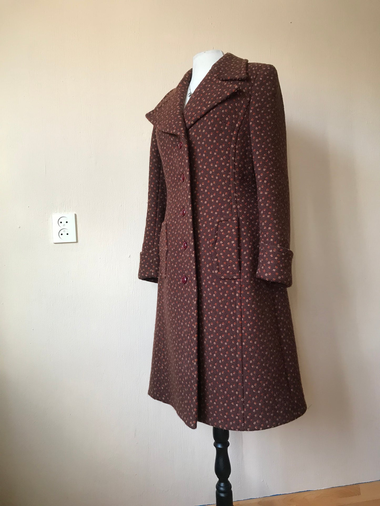 70s vintage wool coat