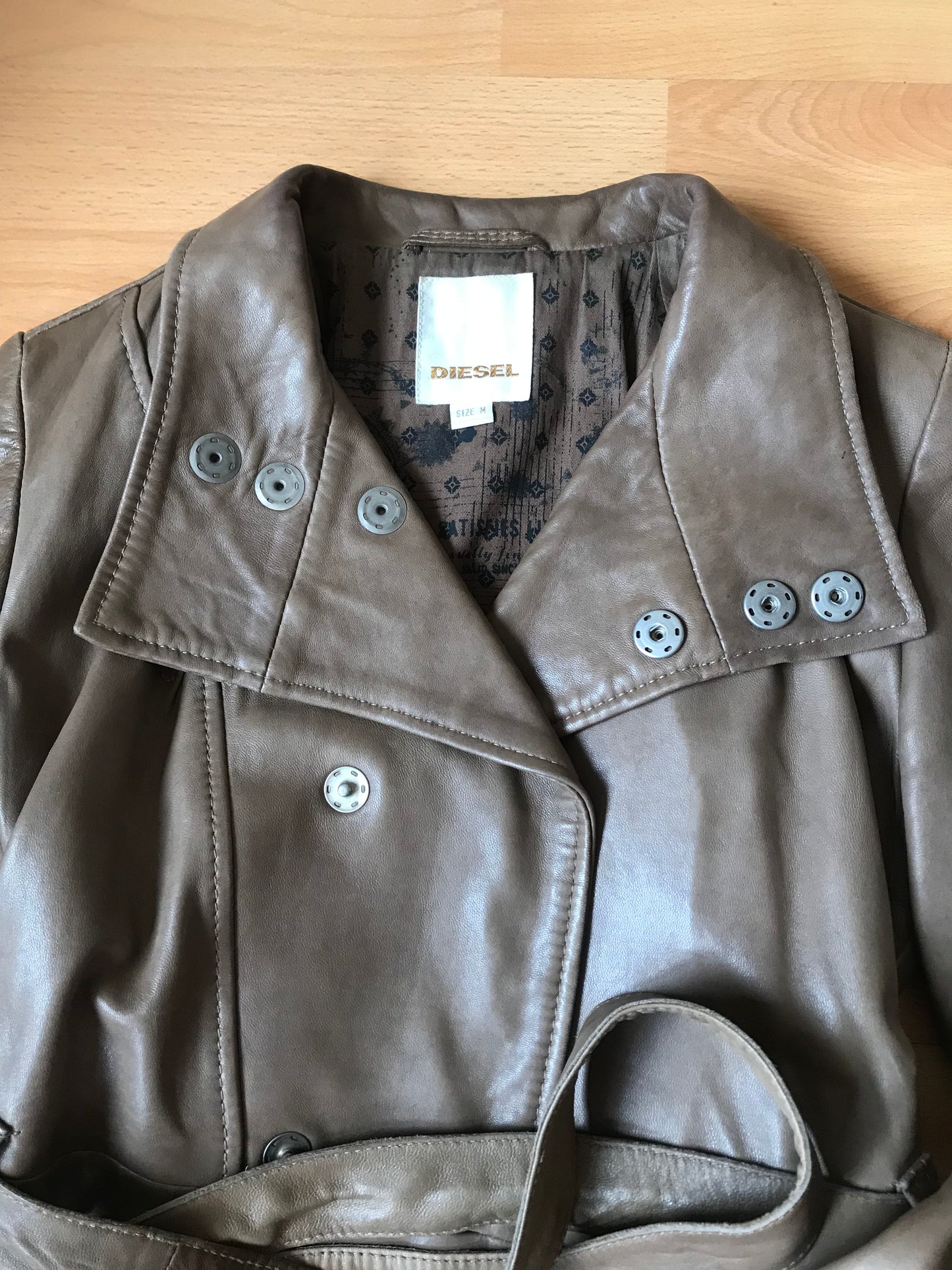 Diesel leather coat