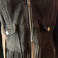 Superdry suede fringe crop (S)