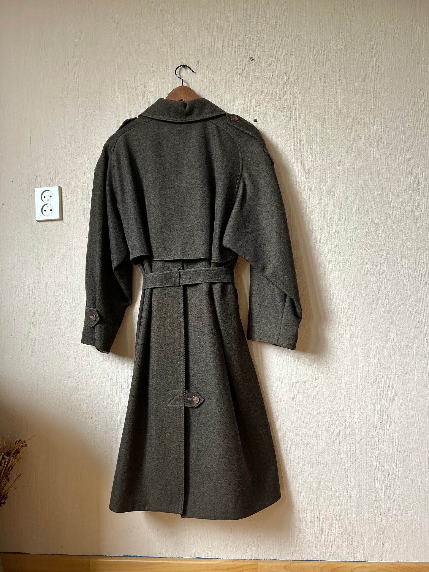 Vintage wool trench coat