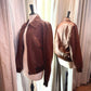 Vintage Brown Nappa Leather Bomber Jacket – Size 40 (M/L)