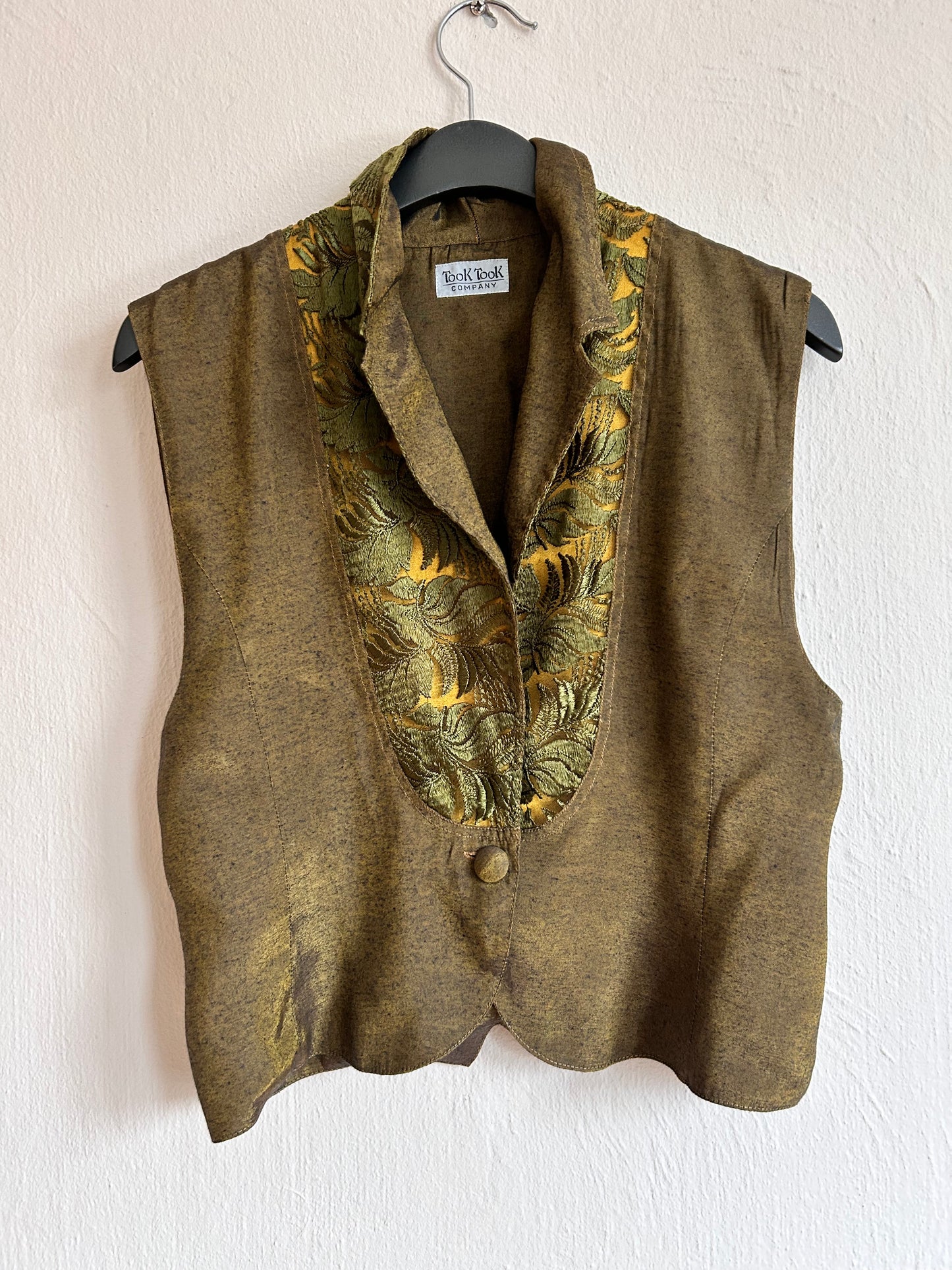 Single button vintage vest