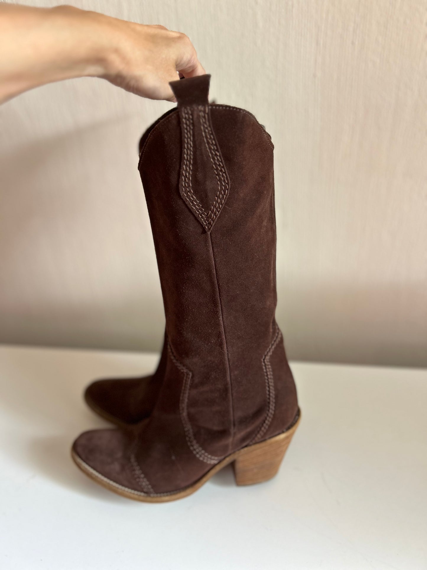 Suede Cowboy boots