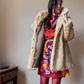 Fox fur vintage coat