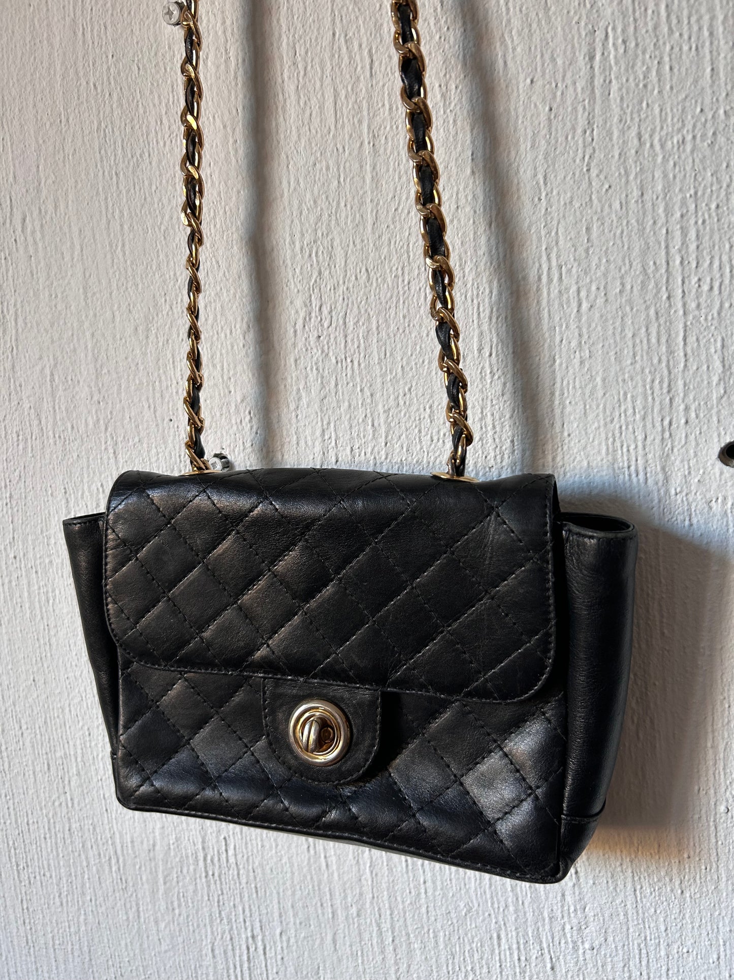 Vintage leather clutch