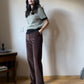 Carolina Herrera velvet flared trousers