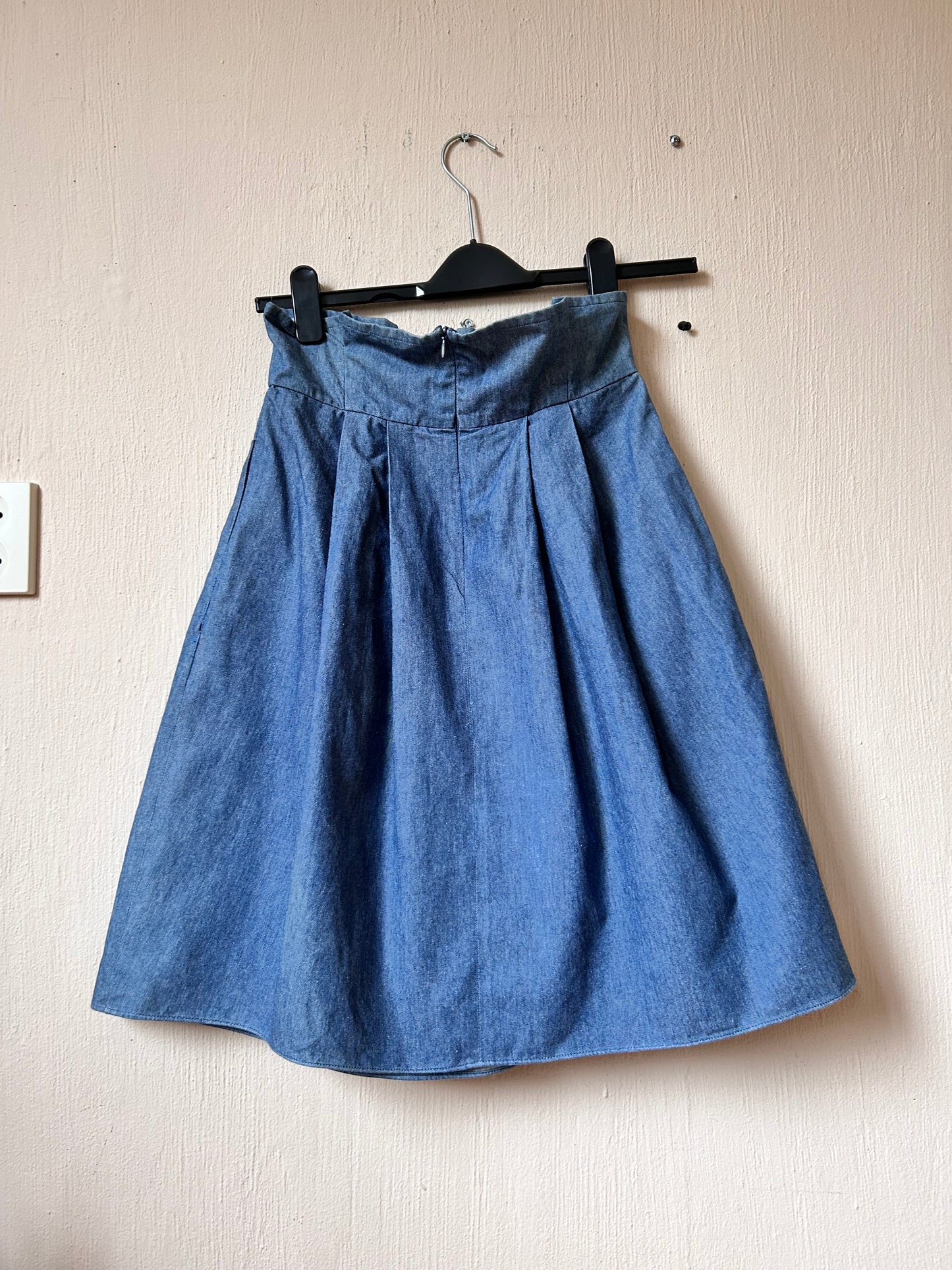 Jil Sander Navy midi skirt