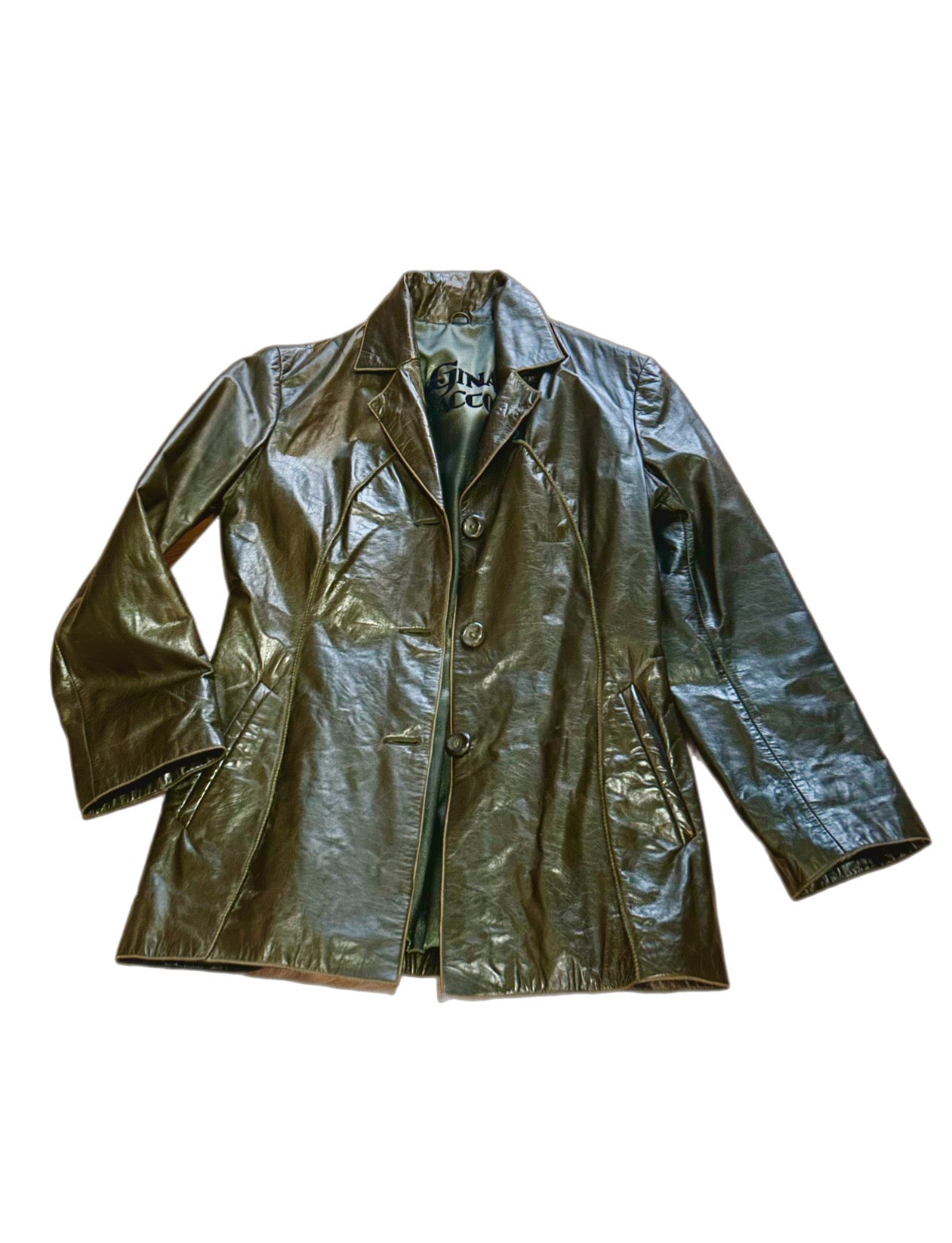 90s Gina Bacconi leather coat