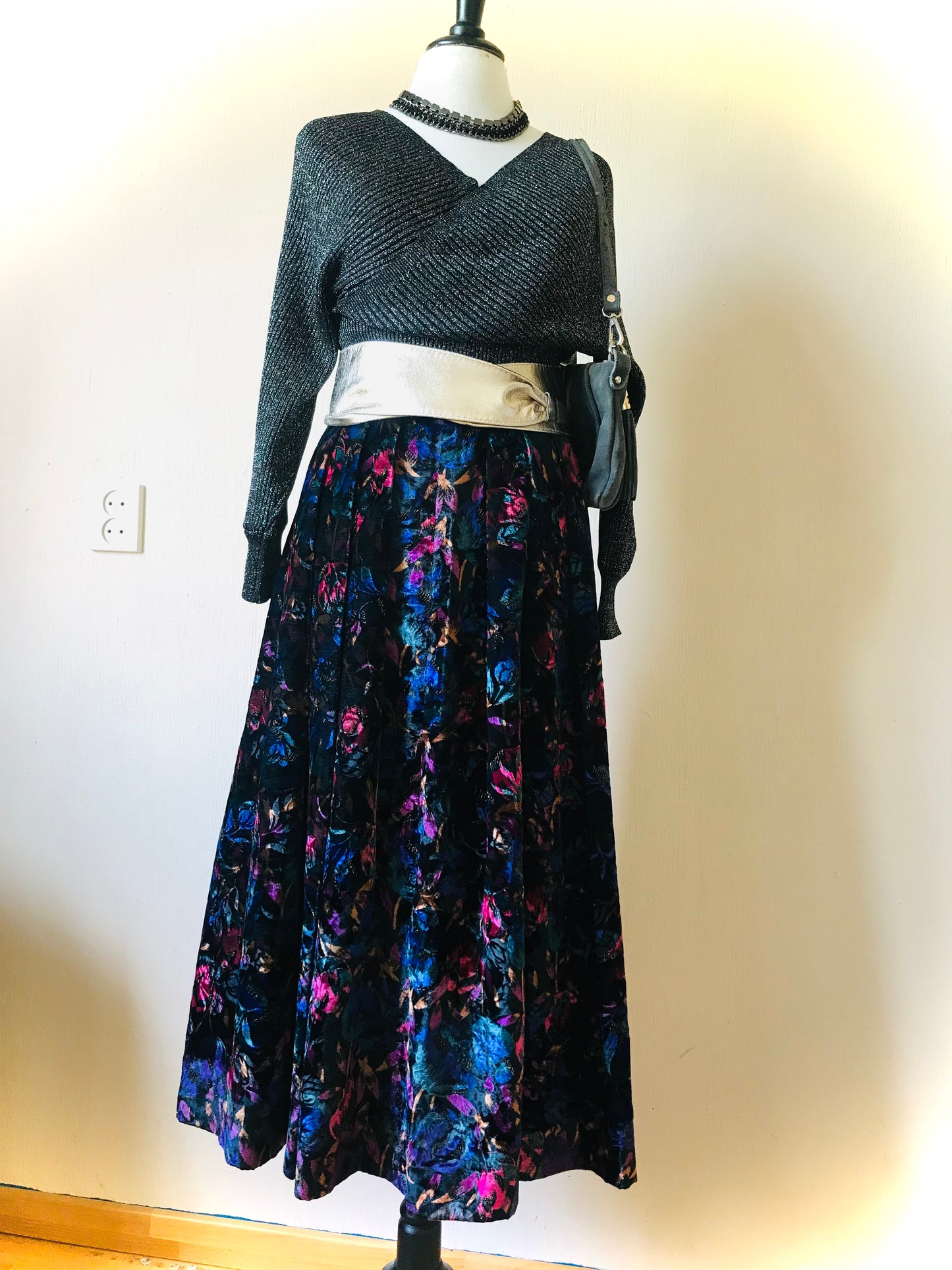 Vintage velvet skirt