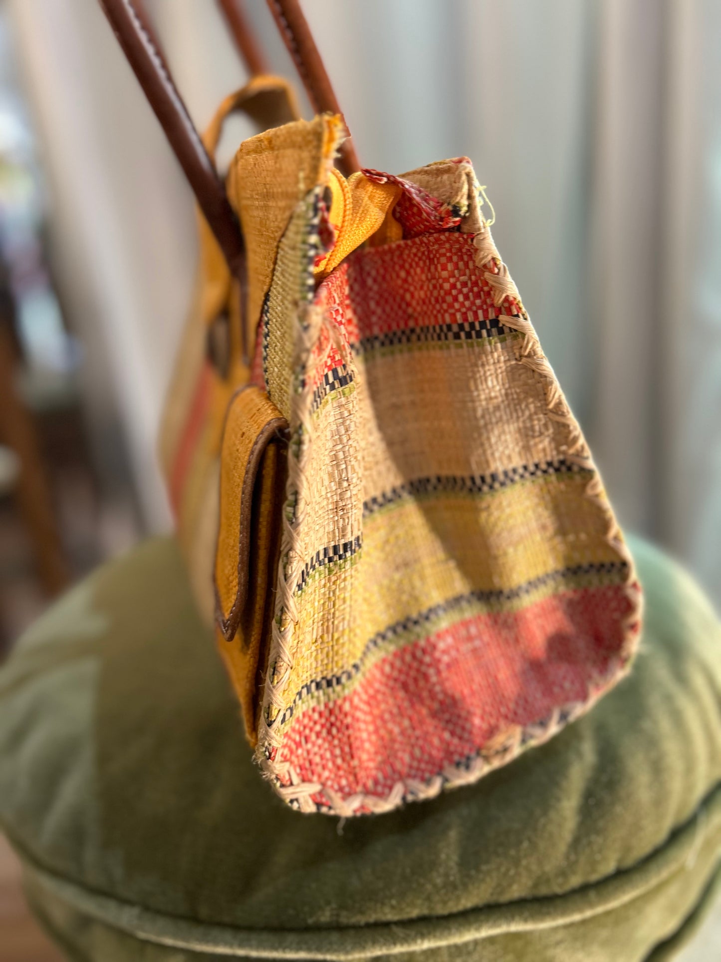 Vintage straw bag