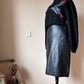 Vintage leather skirt