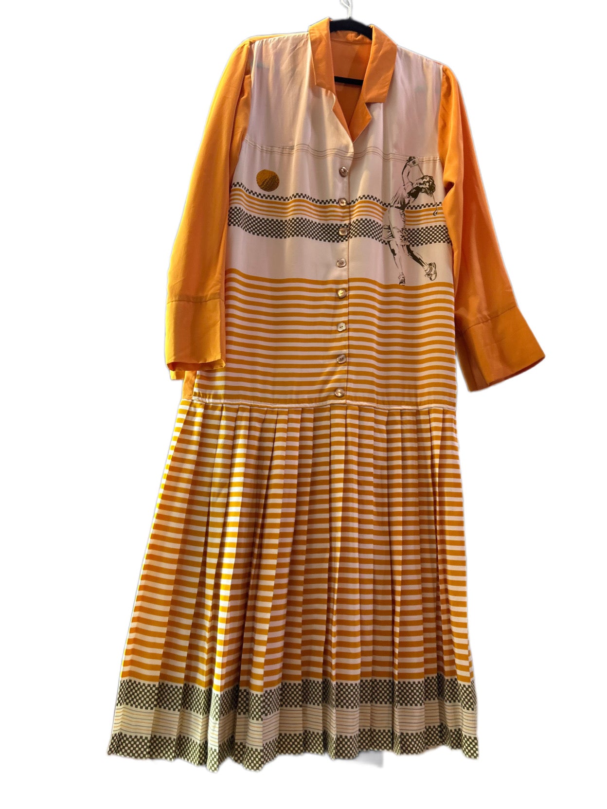 80s Vintage pleated dress