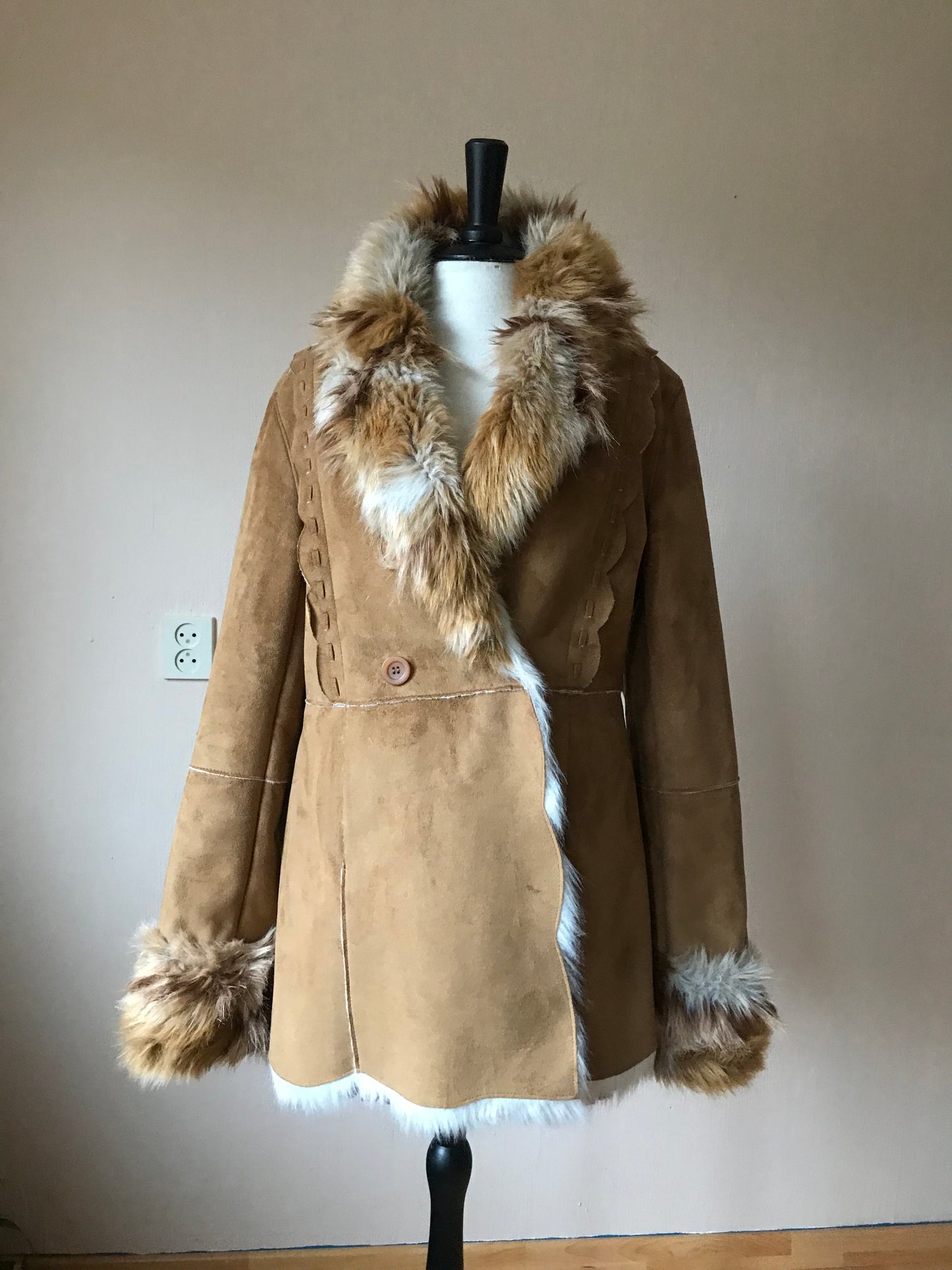 Balmain faux fur coat