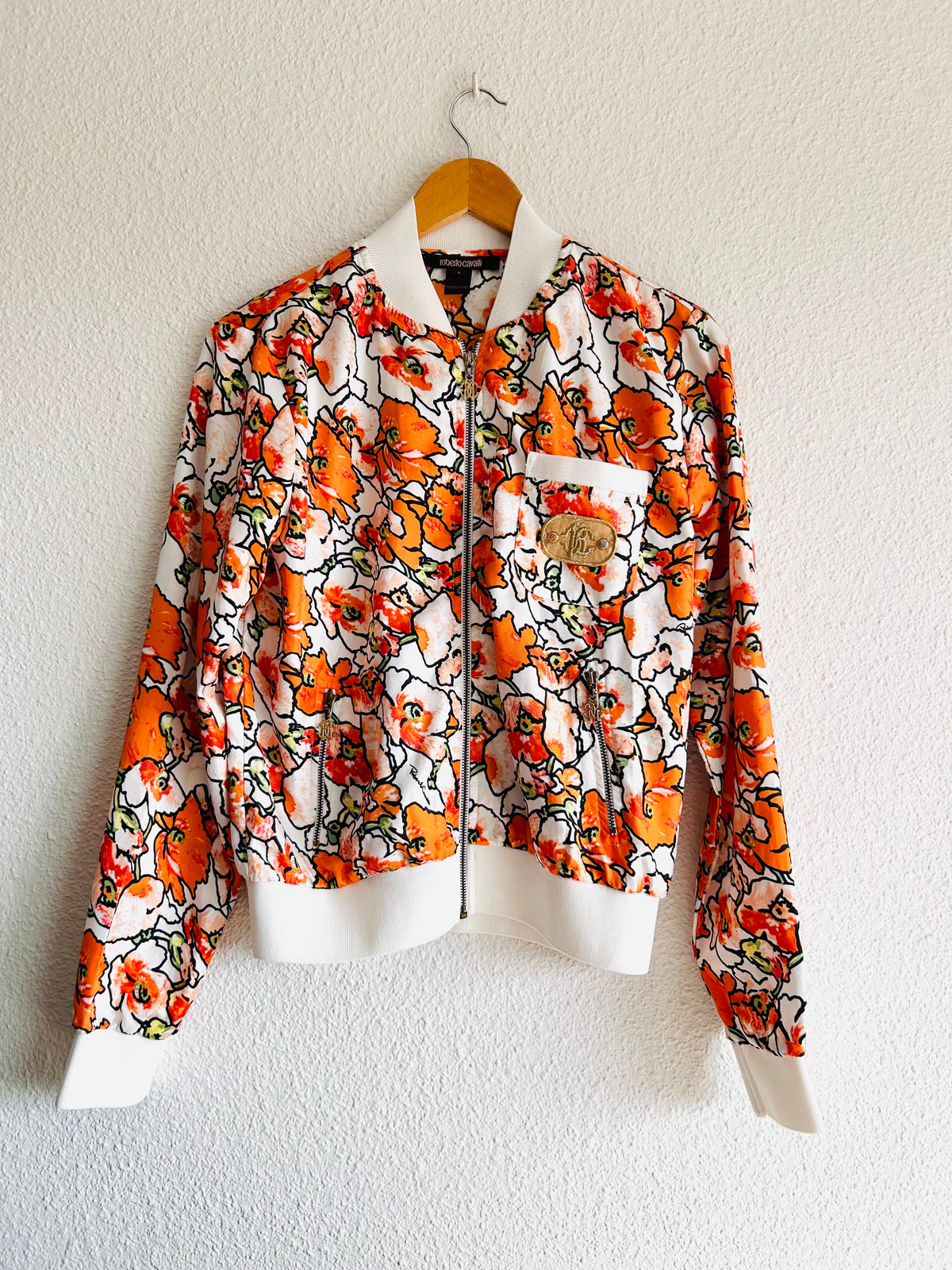 Roberto Cavalli zip-up Bomber