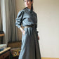 Belted wool dress