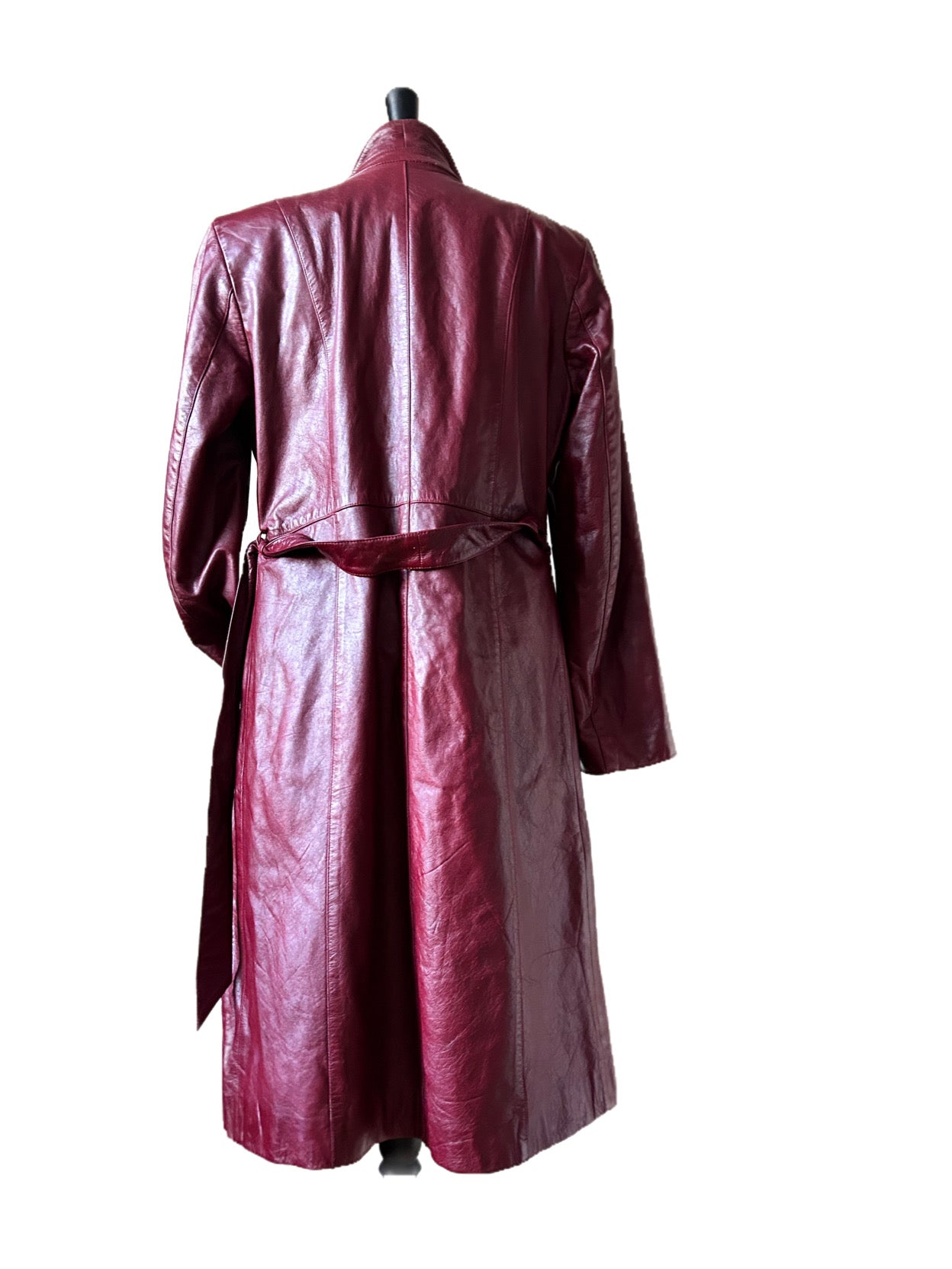 Naf Naf leather trench coat