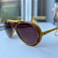 80s retro aviator sunglasses