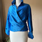 Wrap silk blouse