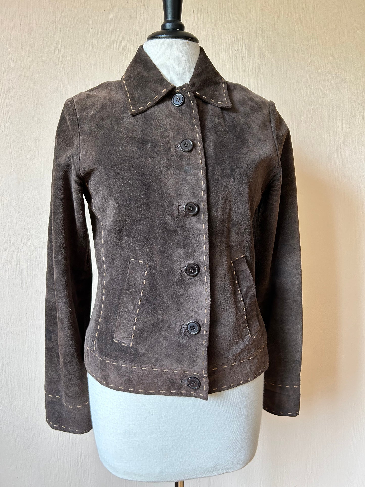 Vintage brown suede jacket