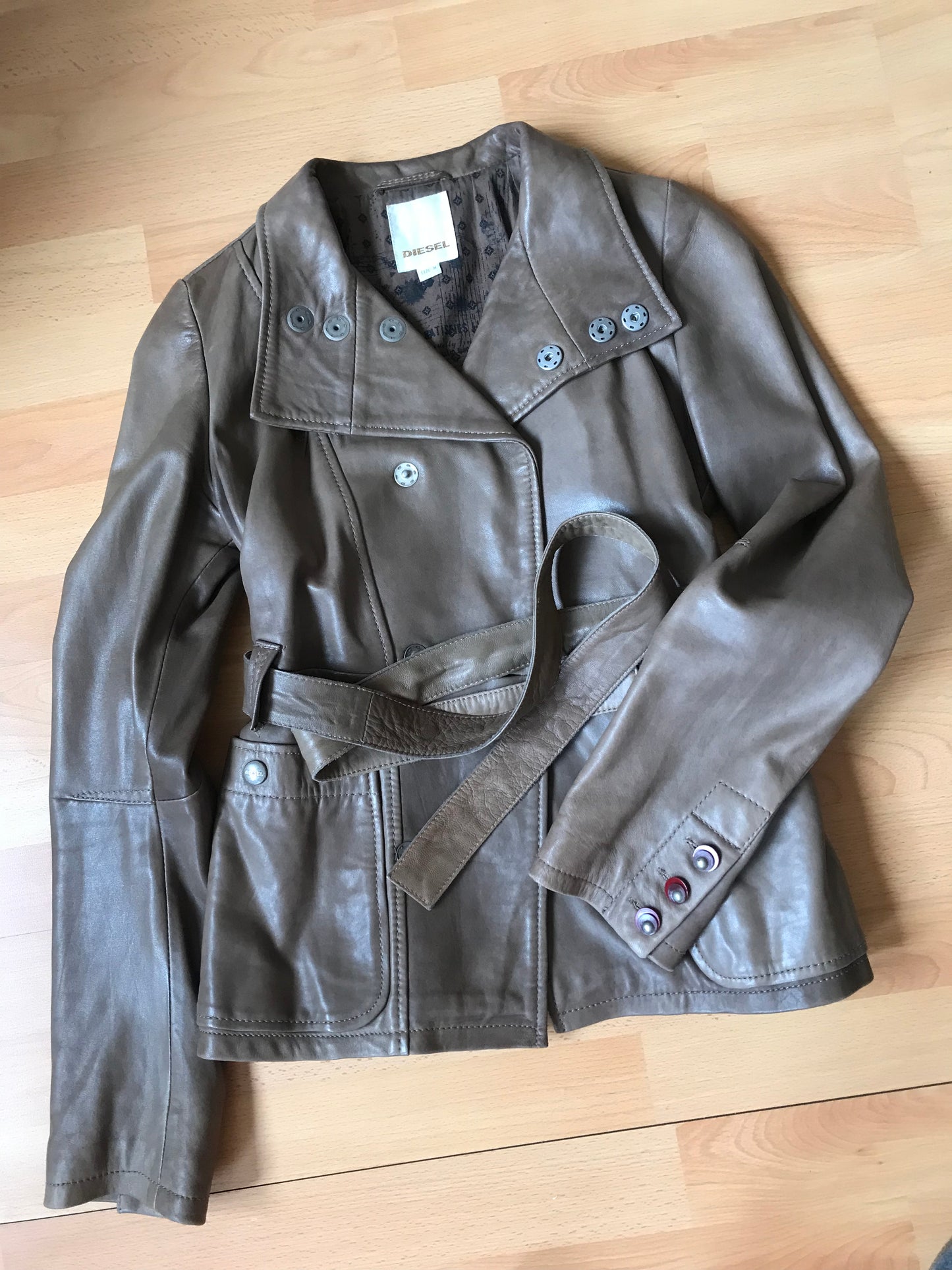 Diesel leather coat