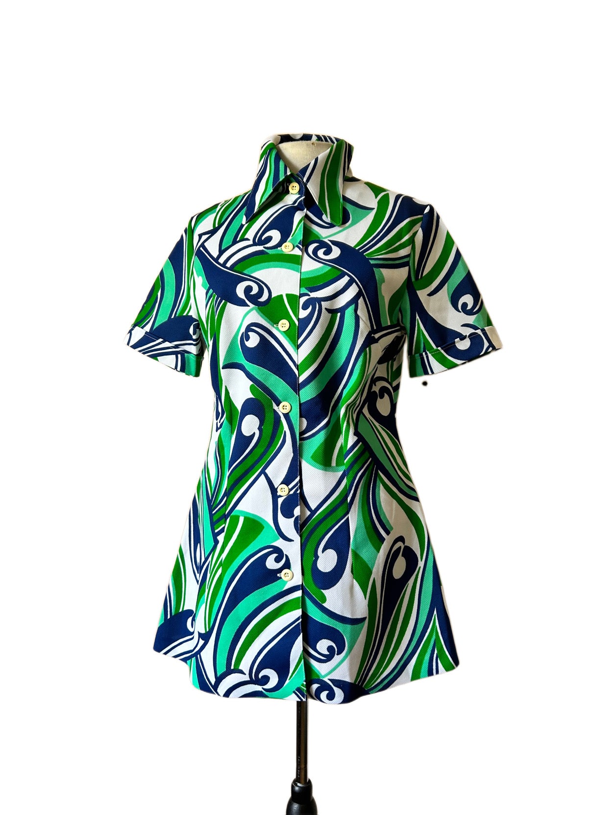 Vintage 70s shirt dress