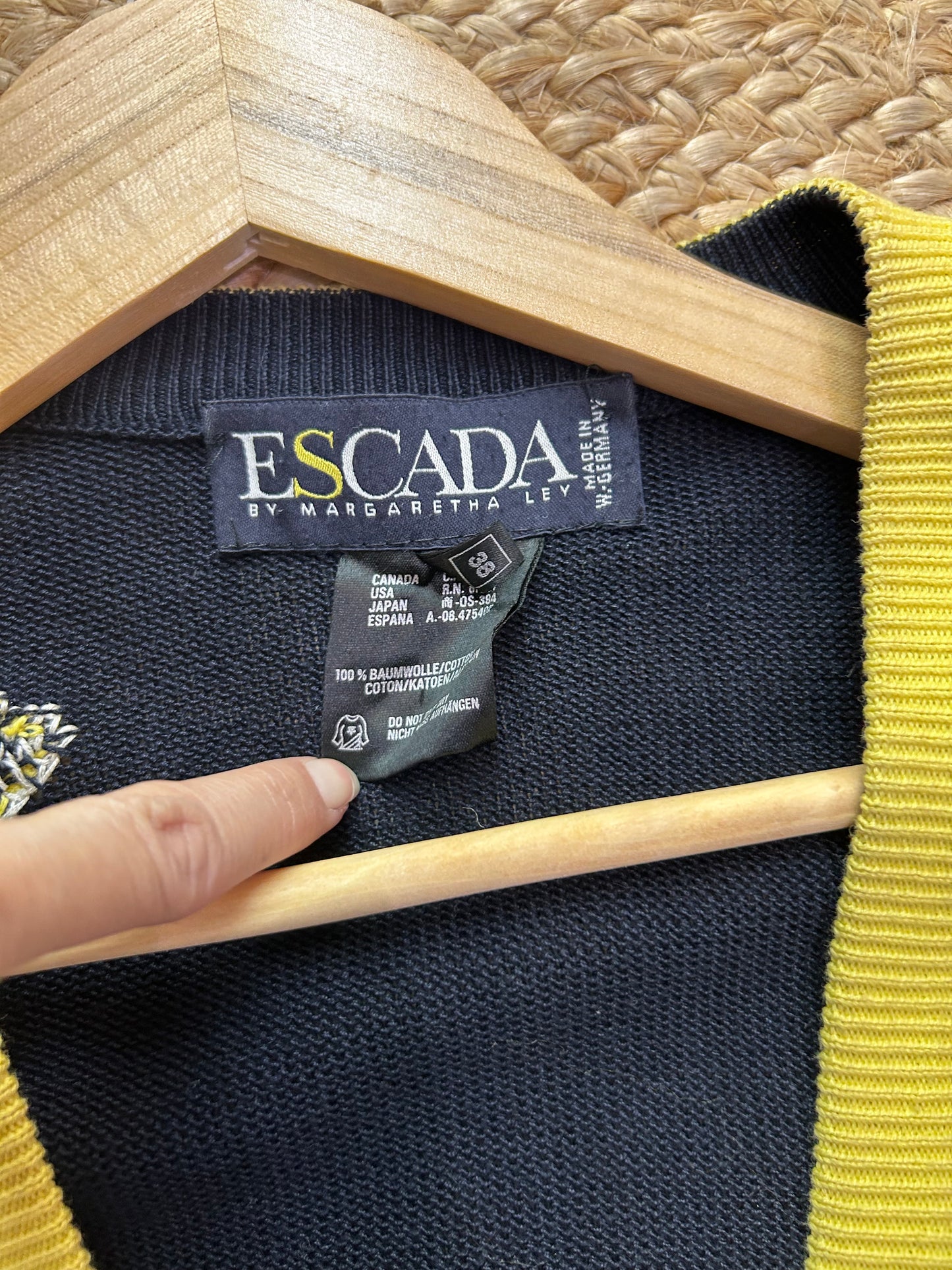 Escada 100% coton cardigan (38)