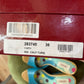 KENZO Vintage Turquoise Leather Wooden Wedge Sandals EU 36