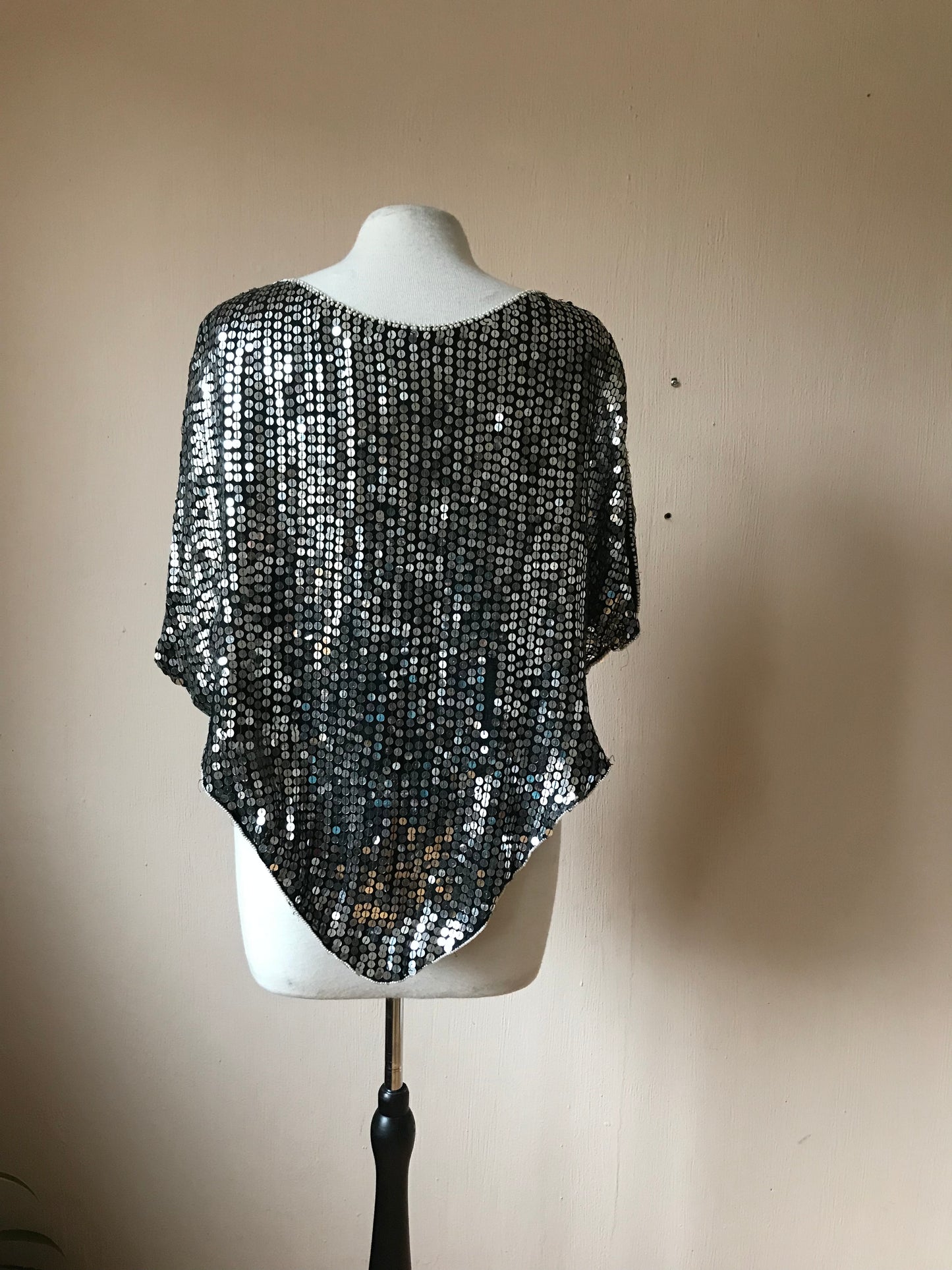 Full sequin butterfly top