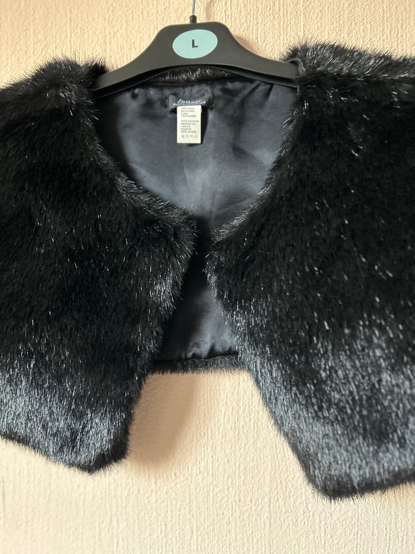 In wear faux fur bolero