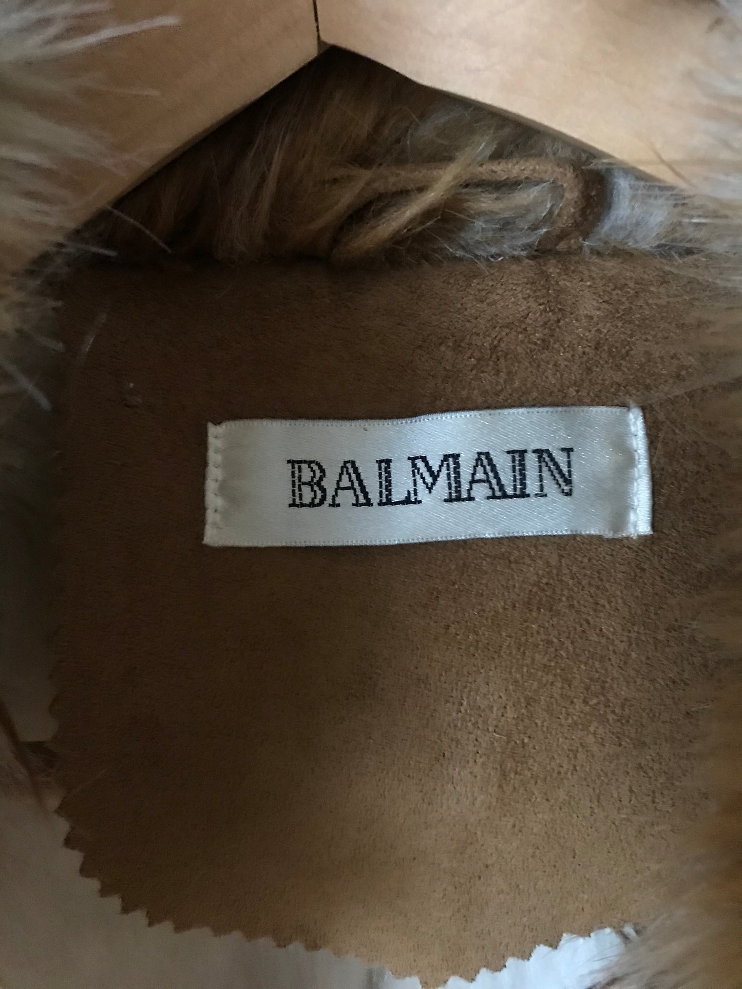 Balmain faux fur coat