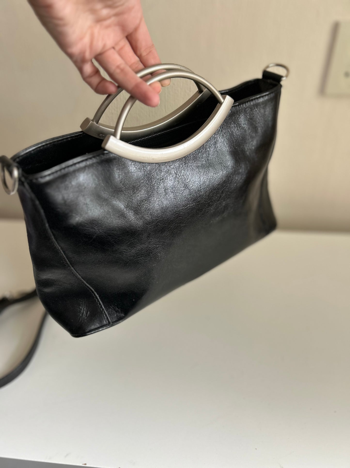 Vintage leather handbag