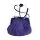 Vintage purple suede clutch