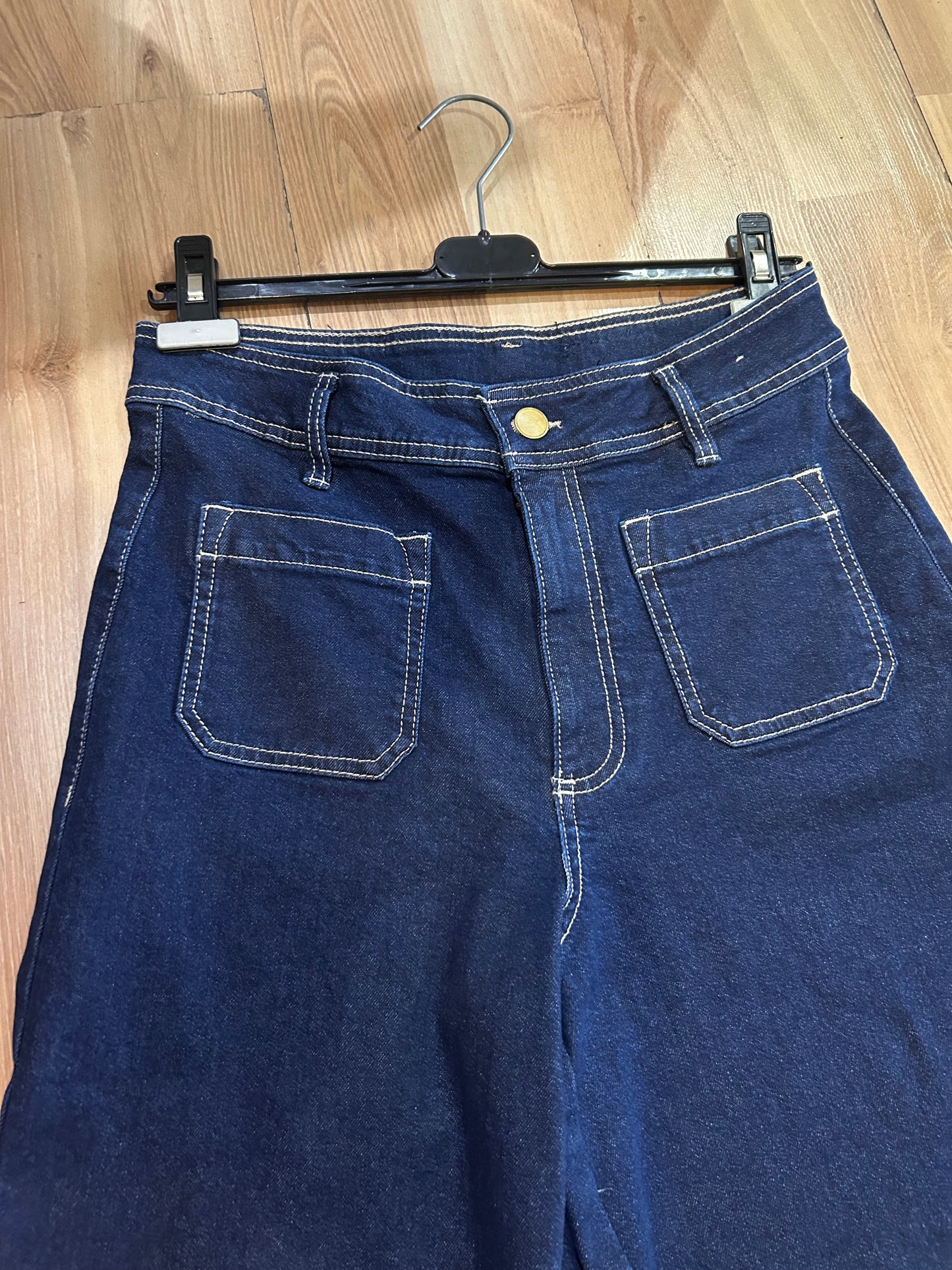 Wide leg culotte jeans