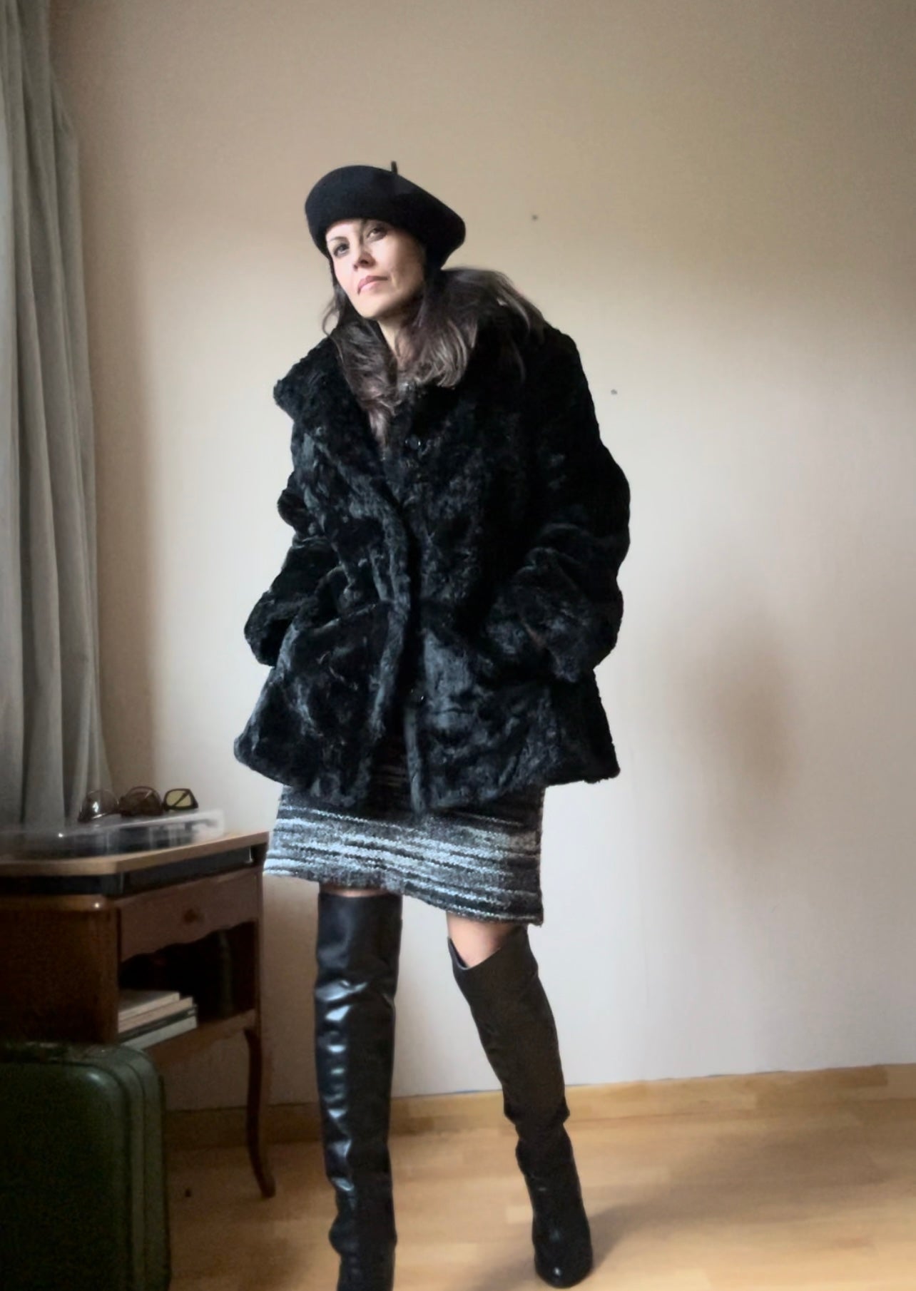 Vintage faux fur coat