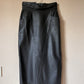 80s Maxi leather skirt (M/L)