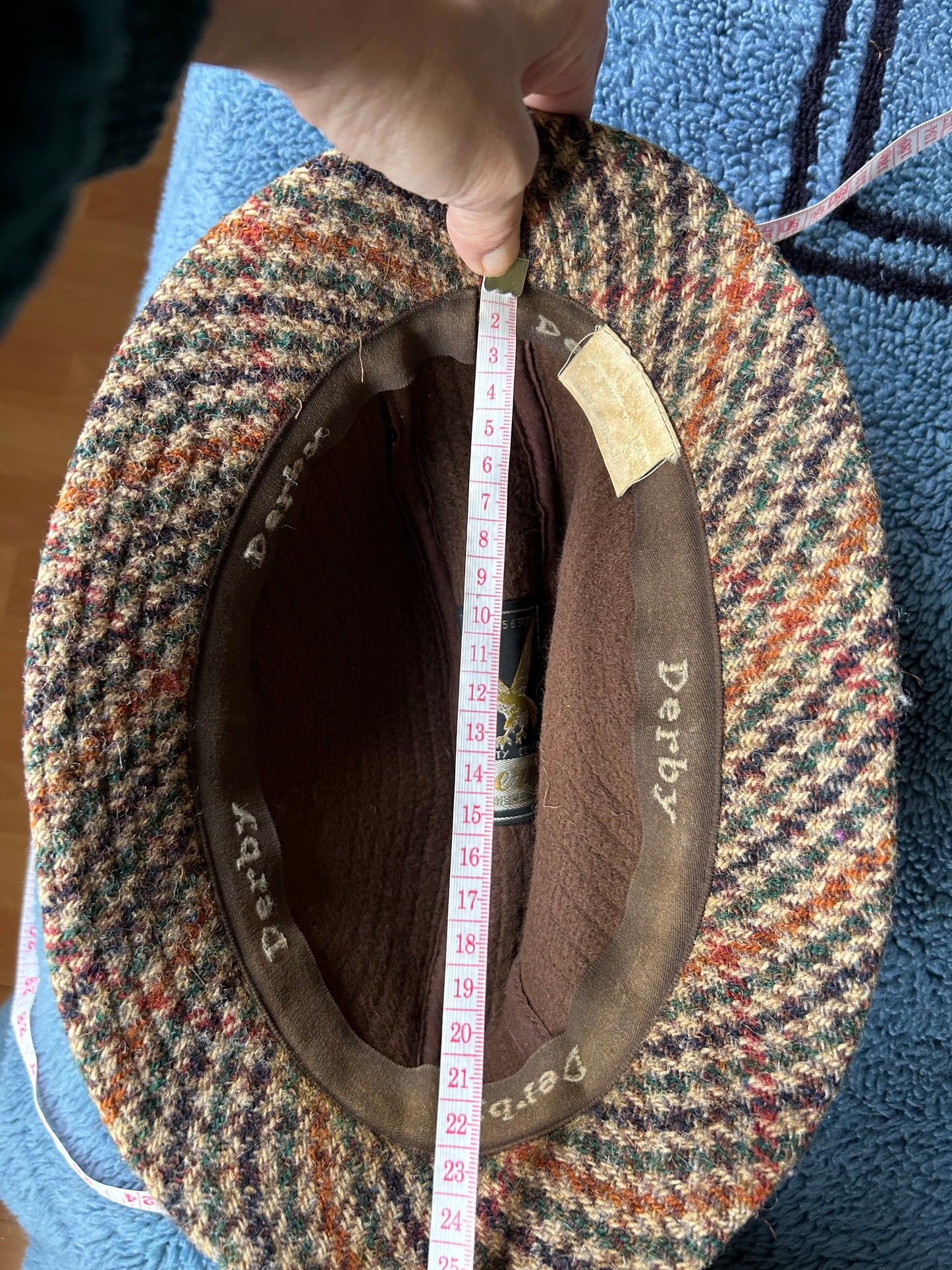 Vintage Derby plaid hat